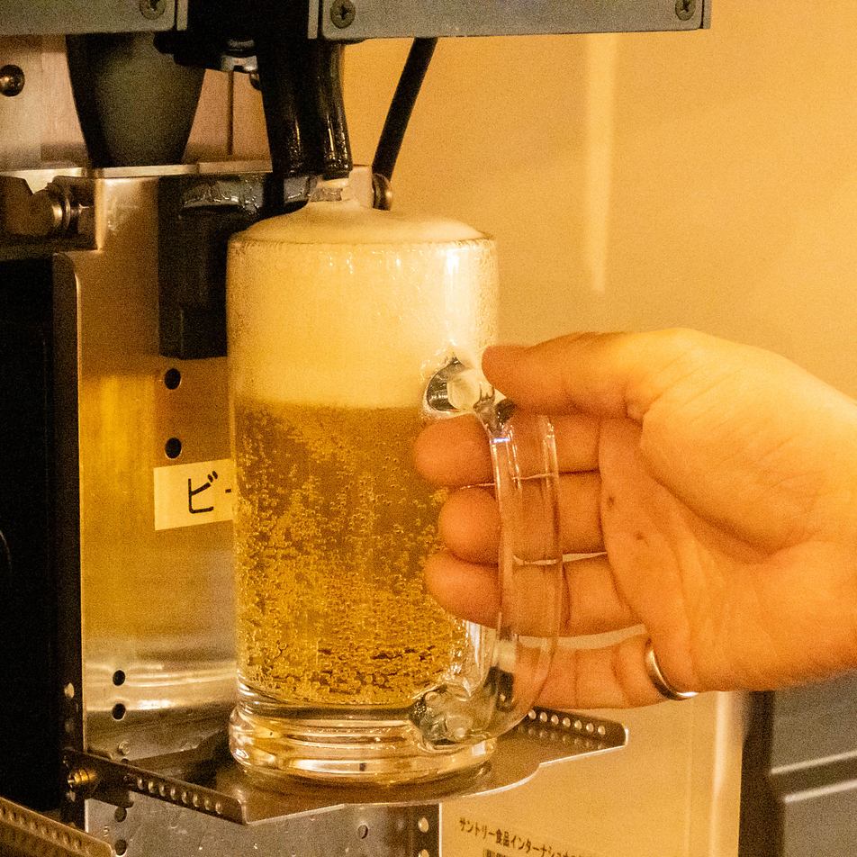 単品飲み放題は1500円で無制限飲み放題です♪