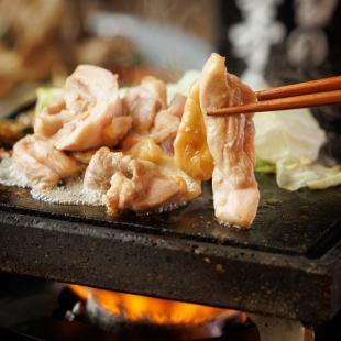 [Comes with draft beer♪] Our specialty!! "All-you-can-eat 60 dishes + 120 minutes" including lava-grilled local chicken. All-you-can-eat lava grilled chicken ⇒ 3,500 yen