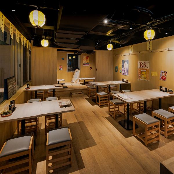 我们也适合多人聚餐♪ 我们会引导您入座，并根据您的人数安排座位！[京都/河原町/四条/河原町居酒屋/自助餐/海鲜/居酒屋/生日/包间/海鲜/肉类/烤鸡串]