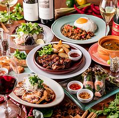 [2-hour all-you-can-drink] Casual course "Popular ethnic cuisine" Large portion! 5,000 yen (tax included)