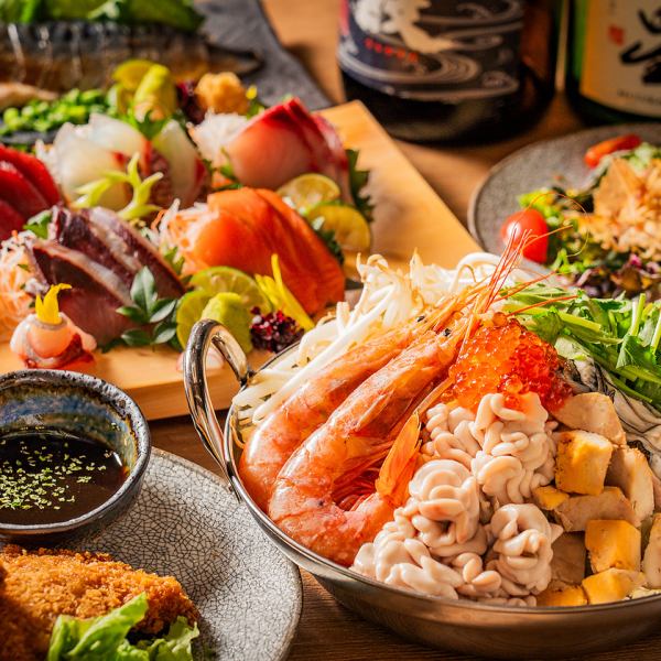 Enjoy Sendai's seafood to your heart's content!
