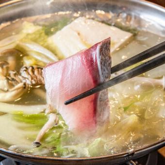 Summer limited [Seafood course] All-you-can-drink, 8 dishes including yellowtail shabu-shabu, teppanyaki, three kinds of fresh fish, etc. 5,000 yen