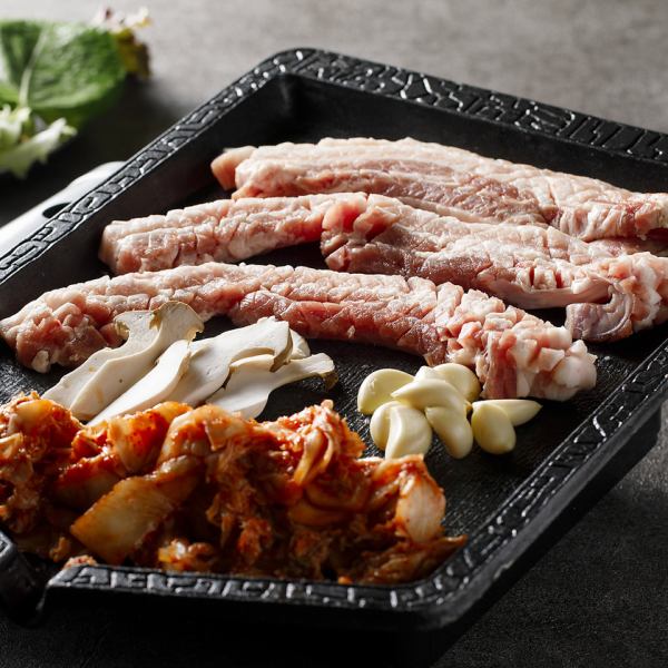 Noto pork samgyeopsal set 1 serving *Orders for 2 or more people are possible.