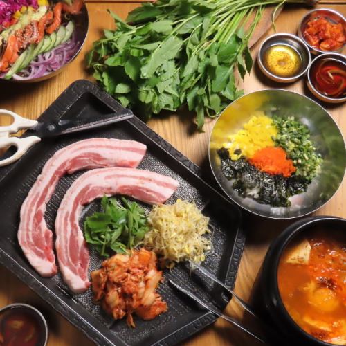 "Our recommendation" 120 minutes all-you-can-drink [First in Ishikawa! Minari (Seri) Samgyeopsal Course] 6,000 yen