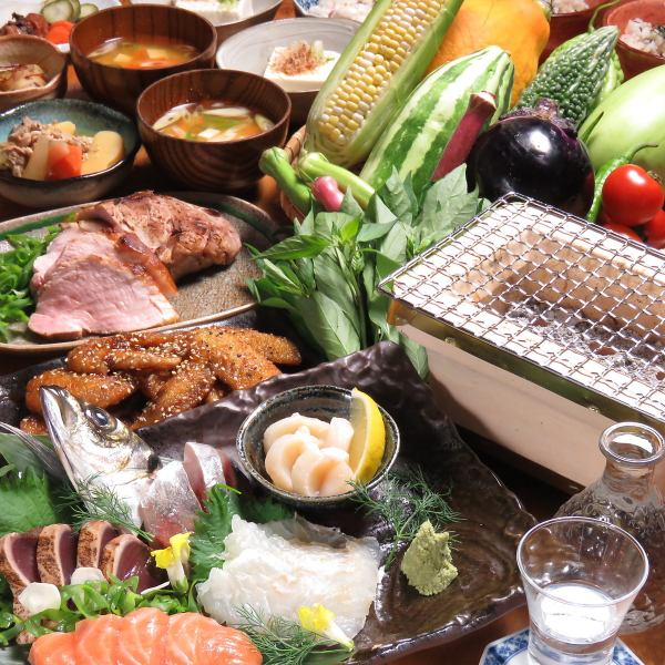 《各種宴會的推薦◎》11道菜全部附無限暢飲♪滿足你的胃和靈魂◎京都全套5,500日元（含稅）
