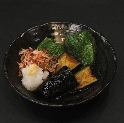 ナスとピーマンの揚げびたし