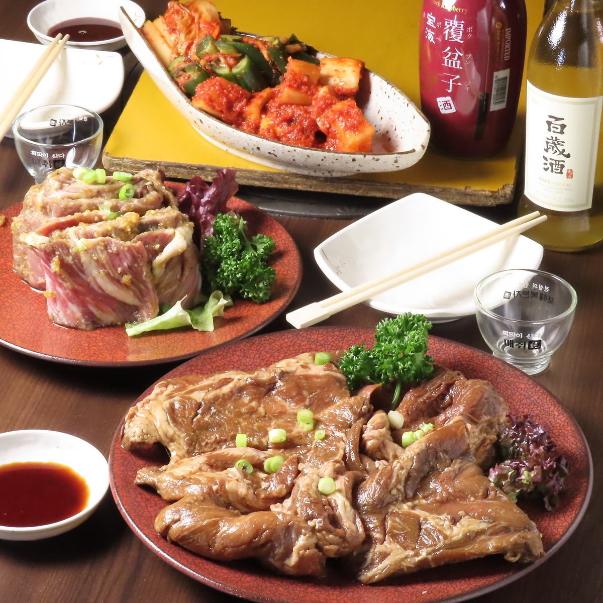 本場韓国料理メニュー多数あり♪