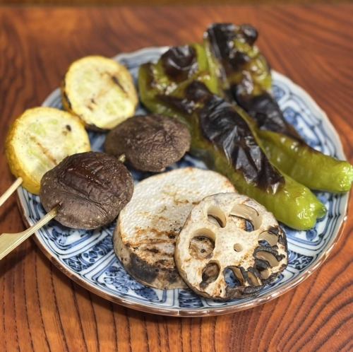 旬な焼き野菜　￥150円～250