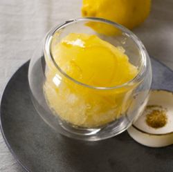 Rich lemon sorbet