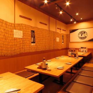 We can also make reservations for groups! The sunken kotatsu seats, which are perfect for banquets, can be used by both small and large groups.We are waiting for you with many advantageous plans and coupons! Please feel free to contact us by phone if you have any questions or would like to request a seat!