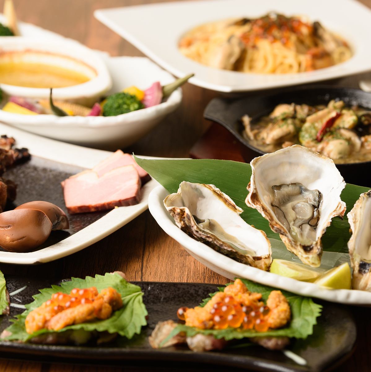 広島名物牡蠣を堪能◆エキニシで最高品質の牡蠣と燻製をぜひどうぞ♪