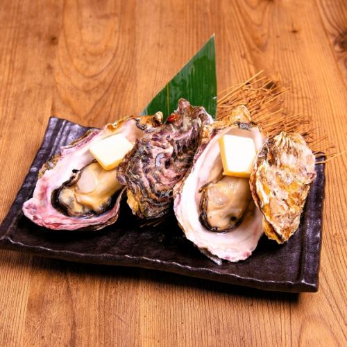 広島県産 殻付き牡蠣のバター醤油焼き