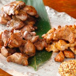 地鶏の燻製盛り合わせ