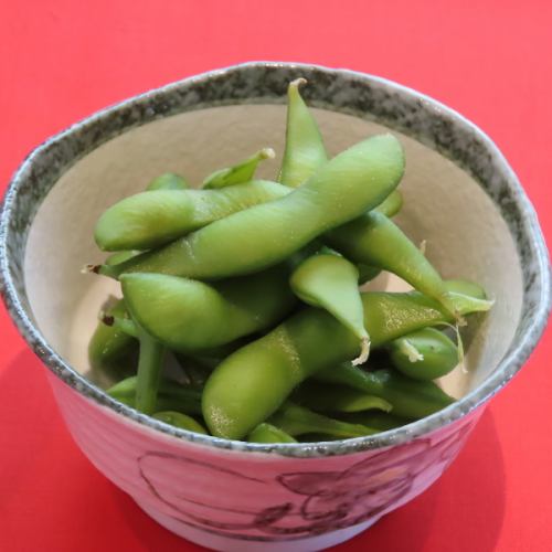 Flying fish dashi edamame