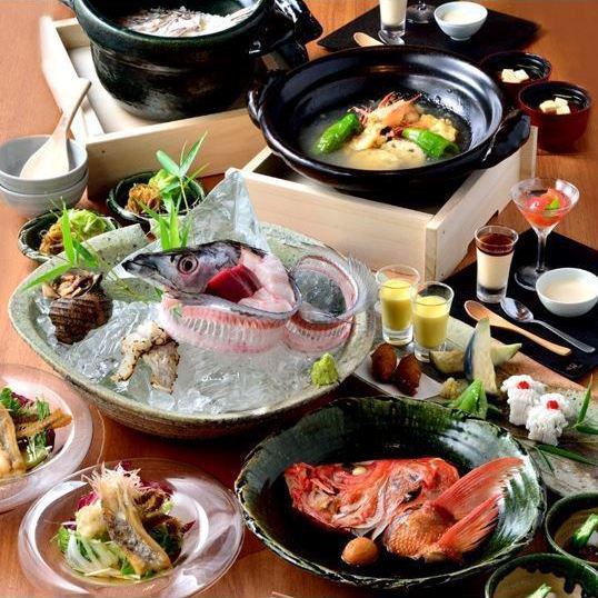 [Lunch-limited one drink included] [Entertainment and loved ones] [Ginpei Specialty Selected Sea Bream Meshi Course] ≪8,800 yen≫