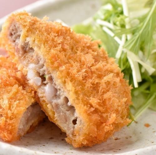 Grilled chicken shop minced meat cutlet