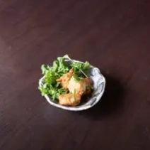 3 pieces of fried chicken (with grated daikon radish and ponzu sauce)