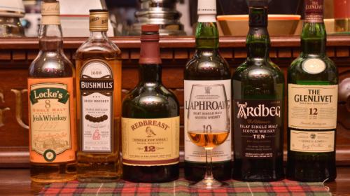 A wide range of whiskey