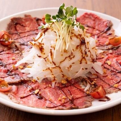 コスパ最強！【牛タタキのカルパッチョ】