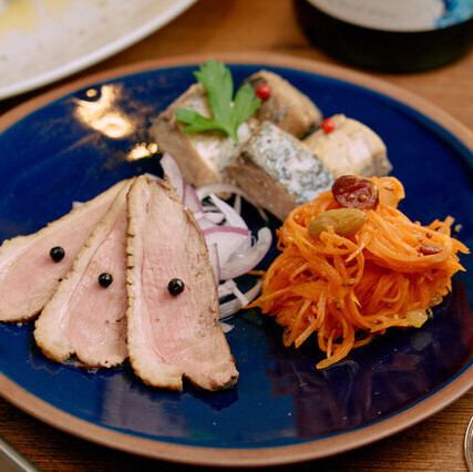 本日の前菜三種盛り