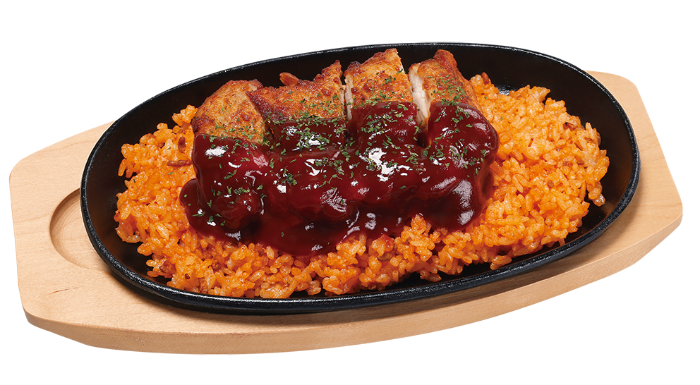 Iron plate W chicken rice
