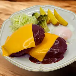 デミたまWチーズハンバーグ(ライス付)