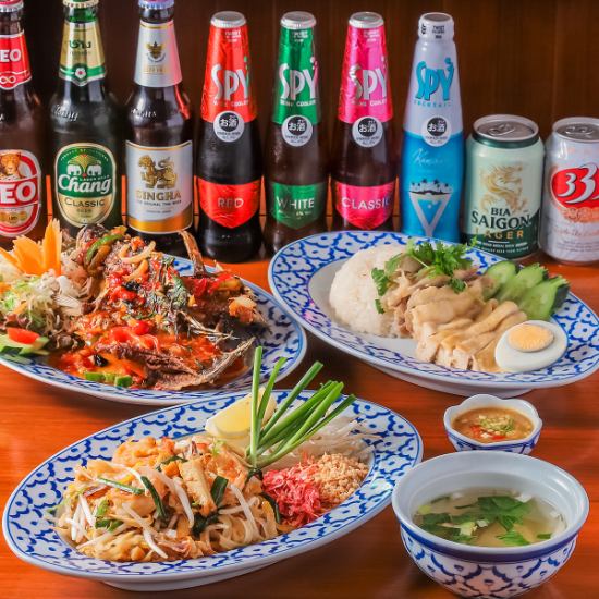 本場出身のシェフが作る本格派のタイ料理、ミャンマー料理を堪能