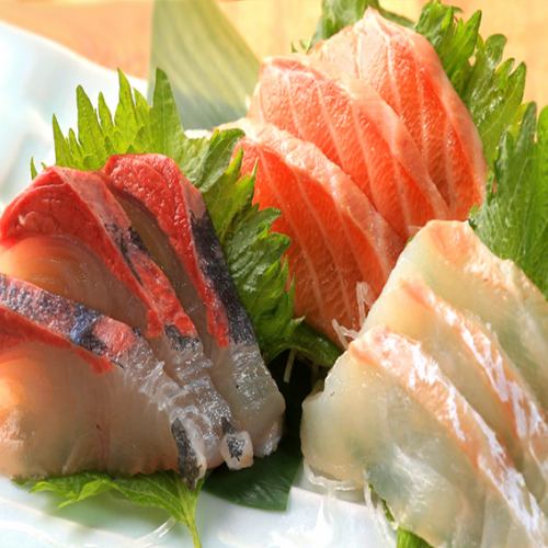本日お任せお造り3点盛り