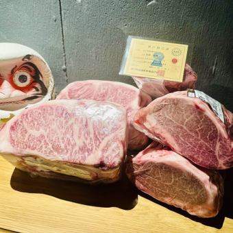 【数量限定】最高級チャンピオン神戸牛、至福のサーロイン&フィレの食べ比べ◆Aコース《8品》