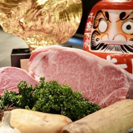 【2026年2月春節期間限定コース】 優秀賞神戸牛食べ比べと活車海老の鉄板焼コースA 計8品