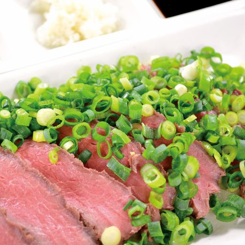 Meat sashimi green onion mamire