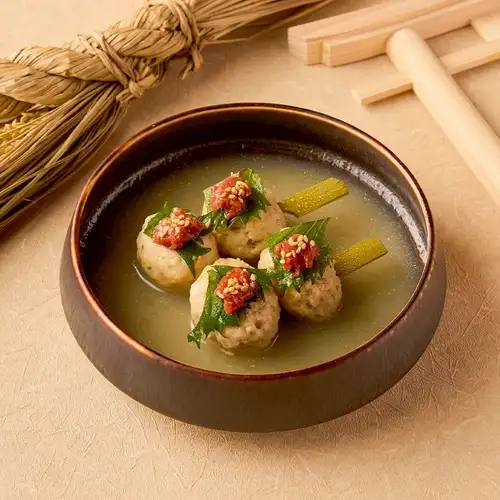 梅しそ鶏つくね串