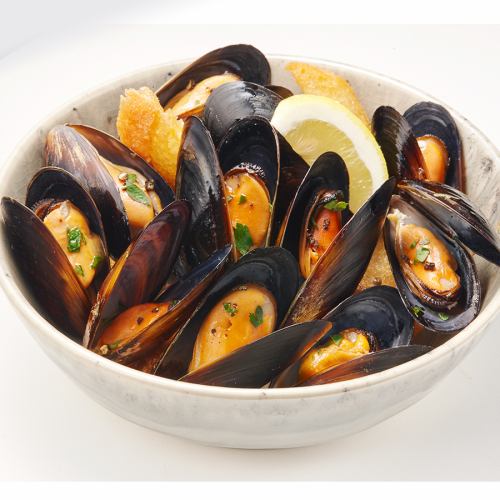 Mussels white wine steamed