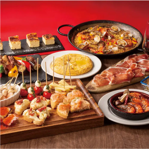 2月期間限定♪【プレミアムタパス】メインは国産和牛ステーキ★選べるパエリア&デザート&2h飲み放題