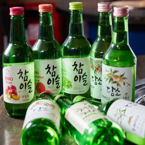 種類豊富な韓国焼酎！