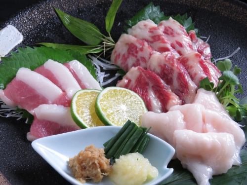 馬刺し等の郷土料理も！