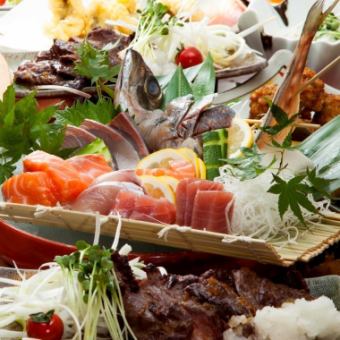 [Banquet]★Kyushu large catch and Kyushu specialty course including 2 hours of all-you-can-drink★Regular price: 5,500 yen → 5,000 yen (tax included)