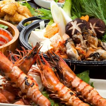 【송년회】음방 2.5시간(수목금 2시간)★굴(냄비) 냄비 코스★통상 6000엔→5500엔