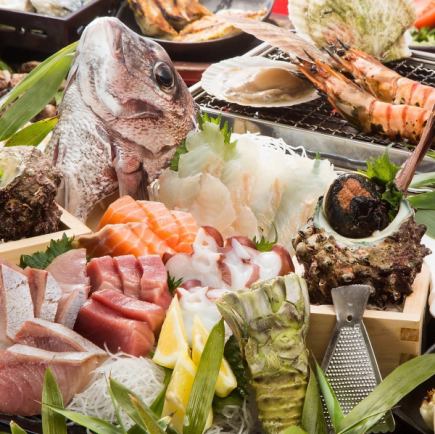 【송년회】음방 2.5시간(미즈키 금 2시간) ★진 도미 모습과 하마야키 코스