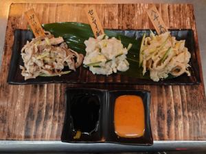 三種生魚片拼盤