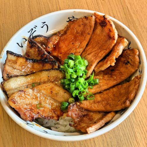 [Regular size] Charcoal-grilled Asagiri plateau pork mixed pork rice bowl