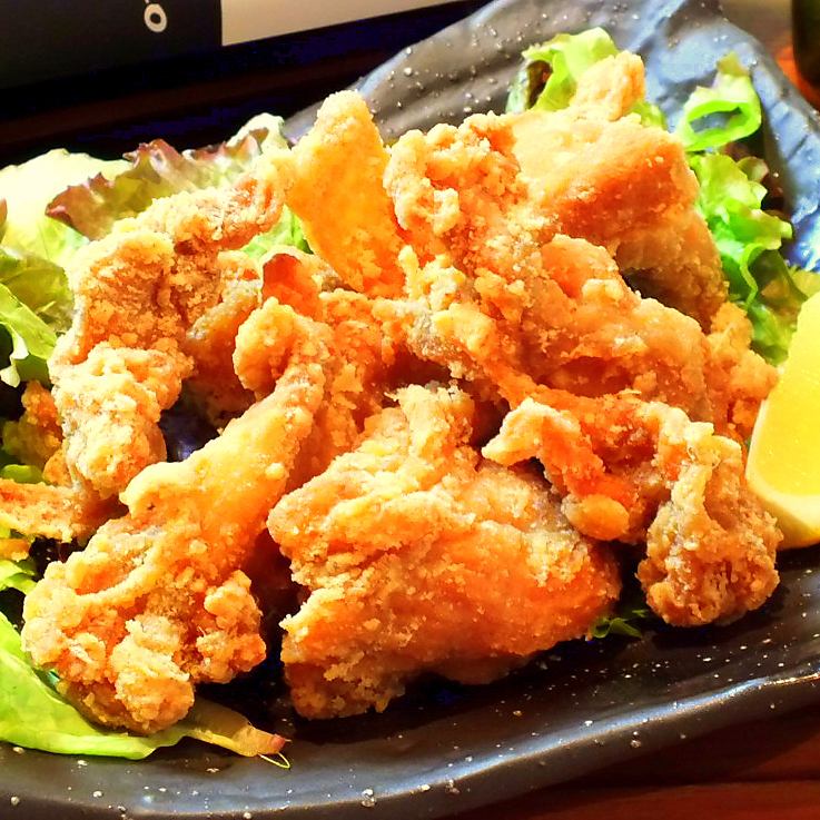 Fried tender young chicken