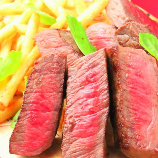 [Kuroge Wagyu beef steak is the main course] 120 minute course with Kuroge Wagyu beef sirloin steak [All you can drink] 8 dishes 5,000 yen