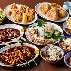 \3H生ビール付飲み放題/名物やきとんや国産牛すじ煮込みを楽しむ★梅コース/料理8品★4000円