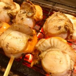ホタテ炭焼き