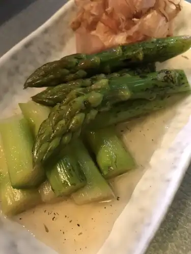 焼きアスパラおひたし