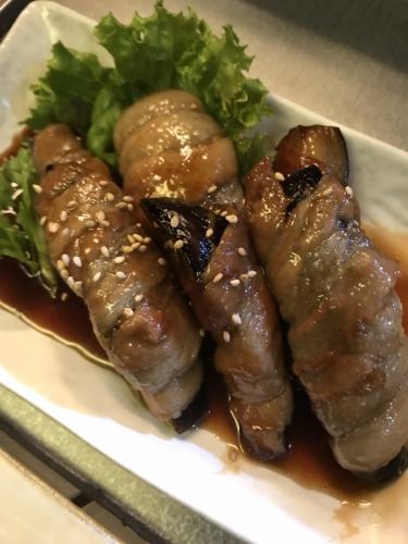 茄子豚バラ巻き