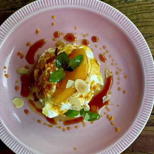 クレームダンジュオレンジのカラメルソース