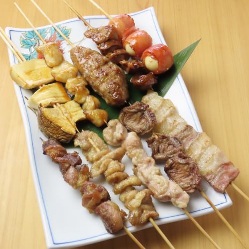 朝引き鶏の焼き鳥を堪能