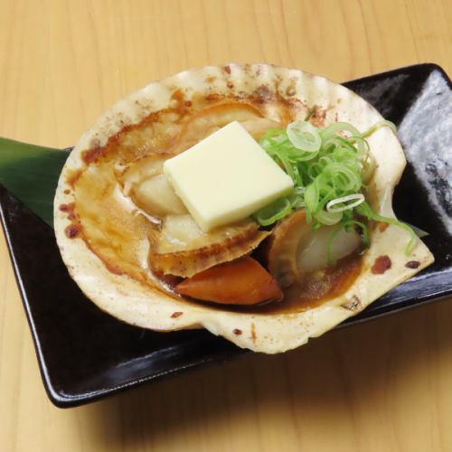 ホタテの醤油バター